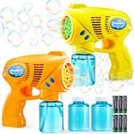 JOYIN 2 Bubble Guns with 2 Bubble S