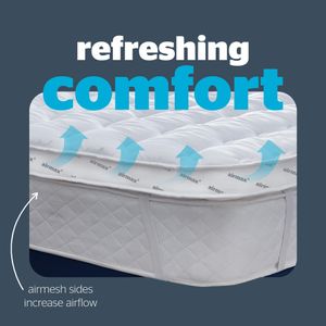 Silentnight Airmax 800 Double Mattress Topper – Breathable Comfort