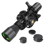 WestHunter Optics WHT 3-12X44 SFIR FFP Compact Scope, 1/10 Mil First Focal Plane Red Illumination Etched Glass Reticle, 30mm Tube Precision Scope Sight, with Picatinny Mount