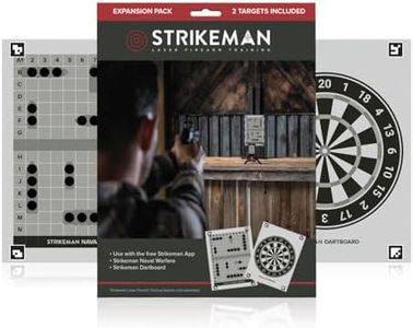 Strikeman 2-Target Expansion Pack: Naval Warfare & Dartboard Set – Dry-Fire Laser Training System that’s Great for Indoor Target Shooting Practice