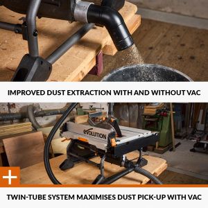 Evolution Table Saw – 255mm Blade, Powerful Cutting Tool