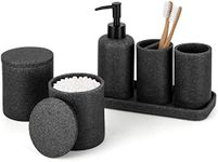 zccz Black Bathroom Accessory Set 6