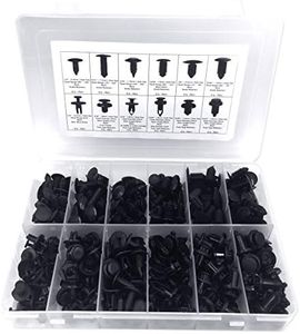 Lantee 240 Pcs Push Type Car Retainer Clips Kit Fit for Toyota Honda Acura GM Ford Chrysler Mitsubishi with Plastic Storage Case