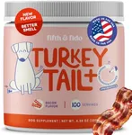 Turkey Tail Mushroom for Dogs - Turkey Tail Mushroom Powder for Dogs Guards Against Lumps & Bumps - Dog Turkey Tail Supplement - Turkey Tail for Dogs Supports Dog Gut Health Probiotics & Turkey Tail