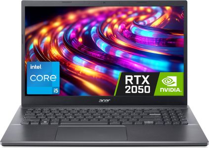 Acer Aspire 5 15.6" Laptop – Intel i5, 16GB RAM, 512GB SSD, RTX 2050, FHD, Windows 11