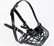 L&J Pets Uk Metal Basket Muzzle for French Bulldog | Basket Muzzle for Frenchies Strong Metal muzzle