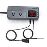 Inkbird Thermostat and Humidity Controller Pre Wired ITC-608T Dual Relays 1800W with Temp Humidity Sensor