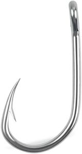 Saltwater Circle Hooks,50 Packs Strong Stainless Steel Fishing Hooks Live Bait Fish Hook Jig Catfish Hook 4/0