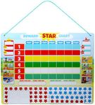 IQ Toys Magnetic Reward Chart for Kids, Educational Toy, Preschool Learning Activities, Behavior Reward Chart for Kids at Home, Responsibility Star Chart for Kids with Stickers and Magnets