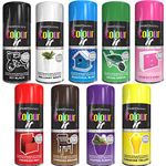 Classic Signature - 9 Can Mix Color Gloss Finish All Purpose spray paint 400ml Multipurpose AerosoL, Quick and Fast Drying and Excellent Coverage for Metal, Wood, Plastic and More - D13