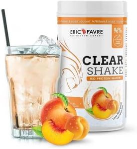 PROTEINES MUSCULATION Clear Protein Shake - Iso Protein Water - Rafraichissant et Fruité - Boisson Protéinée - Qualité Certifiée - Laboratoire Français Eric Favre - 500g Pêche Abricot