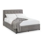 Julian Bowen 180cm Bed, Fabric, Grey, Super-King