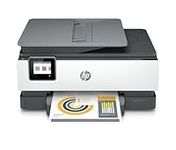 HP OfficeJet 8022e All in One colour printer with 6 months of Instant Ink with HP+, Black/White