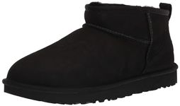 UGG Women's Classic Ultra Mini Winter Boots, Black, 5 UK