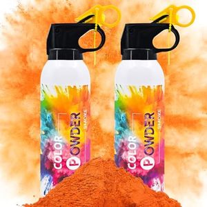 ZZPAKUE Gender Reveal Extinguisher Orange Color Powder Fire Extinguisher 2 Pack Fire Extinguisher with Orange Powder Color Party for Fun Runs,Color Wars,Baby Reveal Birthday Wedding Party