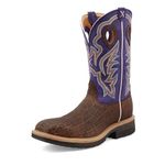 Twisted X mens Cowboy Boots, Brown & Purple, 9