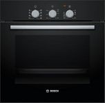 Bosch 66 L Series 2 built-in oven with 3D hot air 60 x 60 cm (HBF031BA0I, Black)