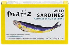 Matiz Sardines with Lemon Packed in Olive Oil (4.2oz/120g tin) by Matiz [Foods]