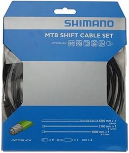 Shimano MTB Optislick Derailleur Cable and Housing Set, Black