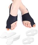 Bunion Corrector for Women, Modixun Effective Orthopedic Bunion Splint with Gel Toe Separators Pain Relief, Toe Straightener Bunion Relief Sleeve Pads, Day Night Support