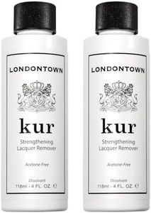 LONDONTOWN Acetone-Free Nail Polish Remover - Fast-Acting, Gentle Formula with Vitamins A & E, Removes Glitter & Dark Polish, Strengthens & Hydrates Nails, 4 fl oz each, Pack of 2