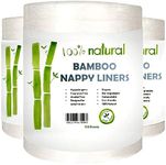 100% Bamboo Nappy liner - Suit all modern cloth nappies (15 Rolls (1,500 sheets))