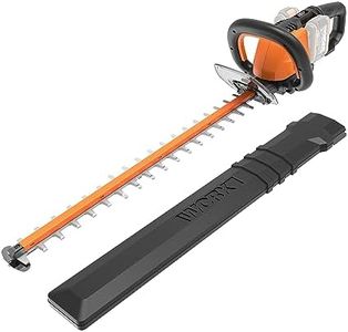 WORX WG284E.9 Akku Heckenschere 40V (2X20V) - 60cm Dual Schnittklingen für sauber und gleichmäßige Schnitte - 27mm Zahnabstand - leicht & stabil - Handschutz - ohne Akku & Ladegerät