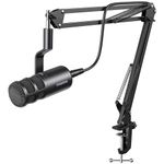 MAONO XLR Podcast Dynamic Microphone, Cardioid Studio Mic with Boom Arm for Vocal Recording,Streaming,Gaming, Voice Isolation Technology, Metal Mic, Works for Audio Interface, Mixer-PD100S, Black