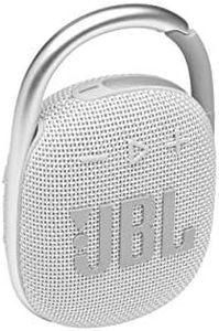 JBL Clip 4 Bluetooth Speaker with Carabiner, White