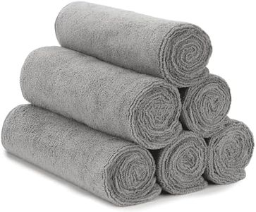 S&T INC. Microfiber Gym Towels, Yoga Towel for Home and Gym Bag, 16 Inch x 27 Inch, 6 Pack