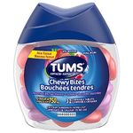 Tums Chewy Bites, Assorted berries flavour, Antacid for Heartburn Relief, 32 Count