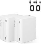 VILTROX NP-F970 Battery 2 Pack 6600mAh Replacement Battery for F970 F960 F950 F770 F750 F570 F550 F330, Rechargeable Battery Compatible with Godox Viltrox Neewer Led Video Light/Camera Monitor