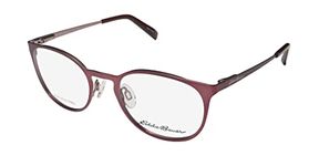 Eddie Bauer 32205 Womens/Ladies Oval Full-rim Flexible Hinges Eyeglasses/Eyewear (49-19-135, Wine)