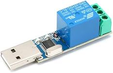 JESSINIE USB Serial Port Control Relay Module Sturdy Durable Lightweight USB Relay Module USB Intelligent Control Switch Overcurrent Protection Intelligent Command Control Switch Intelligent Home