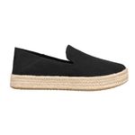 TOMS Womens Carolina Espadrille Slip On Flats Casual - Black, Black, 11