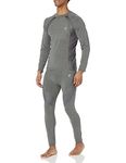 MeetHoo mens Thermal Underwear Set for Men Long Johns Base Layer Winter Ski Hunting Cold Gear Warm Top Bottom, Grey, X-Large