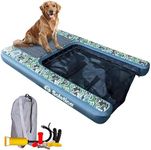 Solstice Inflatable Pup Plank XL Sport (Camo,110 Pound Capacity) Pet Ramp Series for Recreation and Sporting Tie-Downs for Non-Slip,Claw Friendly Military-Grade Materials,Green/Grey,33250