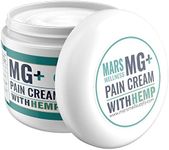 MARS WELLNESS MG+ w/Hemp Pain Cream (4 oz) - Magnesium & Arnica Cream Pain Relief - Arthritis Cream for Numbing & Healing - Muscle Pain Relief Cream for Sore Legs & Joints, Leg Cramps, & Arthritis