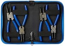 US PRO B2059 4pc 6" Circlip, Snap Ring Pliers, Internal External 150mm, Blue