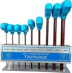 TAPARIA T-Handle Hex Allen Keys Set (TAKM9, 9 Pcs)