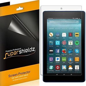 Supershieldz (3 Pack) Designed for Fire HD 8 Tablet 8 inch (8th and 7th Generation Only, 2018 and 2017 release) Screen Protector, High Definition Clear Shield (PET)