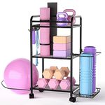 Home Gym Rack Workout Storage Organizer Yoga Mat Holder Yoga Mat Storage Rack Home Gym Exercise Equipment for Yoga