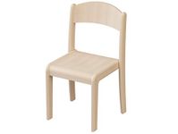 edu fun 43270 Stackable Chairs Set of 2 Children's Chairs Beech Seat Height 22 cm