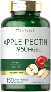Apple Pectin | 1950mg | 150 Capsules | Non-GMO & Gluten Free Herbal Supplement | by Carlyle