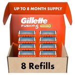 Gillette Fusion Power Razor Blade Refills for Men (8 Count), Mens Razors / Blades