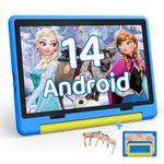 HotLight Kids Tablet 10 inch Android 14 Octa-Core, 8GB RAM+64GB ROM, 1280 * 800 IPS, 5MP+8MP Dual Camera, 5000mAh, Parental Control, WiFi 6/BT 5.3, Child Tablet with Protective Case(Blue)