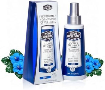 Instant Fresh Air Fabric Freshener Spray & Deodorizer Odor Eliminator - Works Instantly with Noxban™ - Eco-Friendly Fabric Refresher & Odor Neutralizer - Safe for Garments, Linens, Bedding - Men's