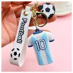 MALKIN® Messi Keychain | Football Keychains | Football Keychains Messi|Soccer keychain | Messi Jersey |Keychain of Messi | Football Gifts