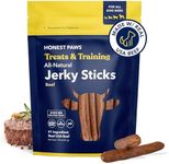 Honest Paws Dog Jerky Treats - All-Natural Jerky Dog Treats for Training Pets - Human Grade Sticks - Real USA Beef