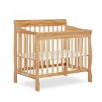 Dream On Me Aden 4-in-1 Convertible Mini Crib in Natural, Greenguard Gold Certified